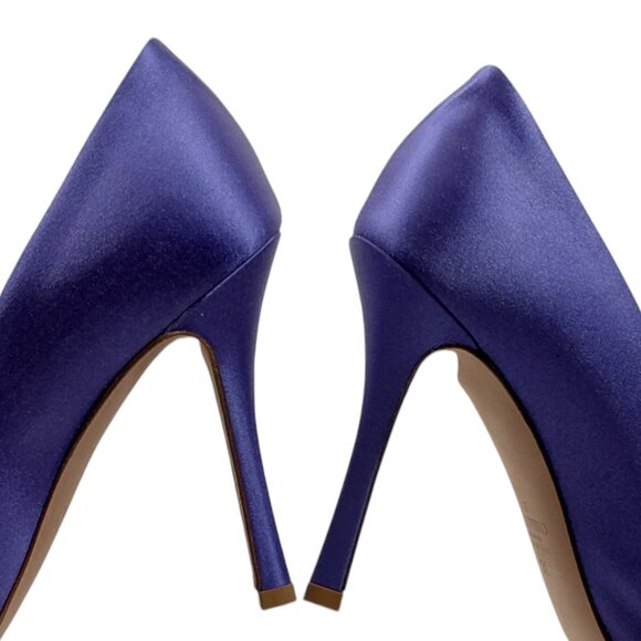 Valentino Garavani Womens One Stud 100mm Violet Satin Pumps -Size EU 38- (0574) - Picture 13 of 16